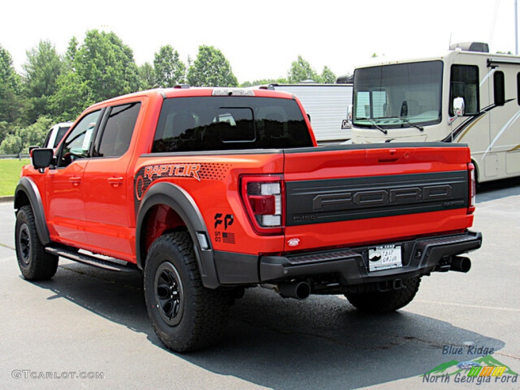 2023 F150 SVT Raptor SuperCrew 4x4 - Code Orange / Black photo #3