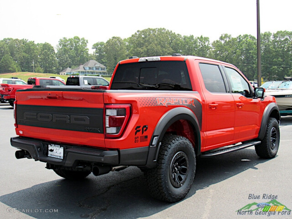 2023 F150 SVT Raptor SuperCrew 4x4 - Code Orange / Black photo #5