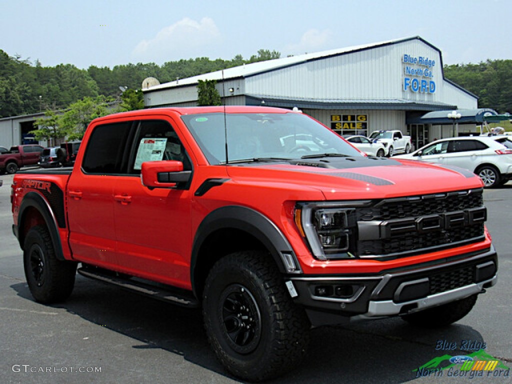 2023 F150 SVT Raptor SuperCrew 4x4 - Code Orange / Black photo #7