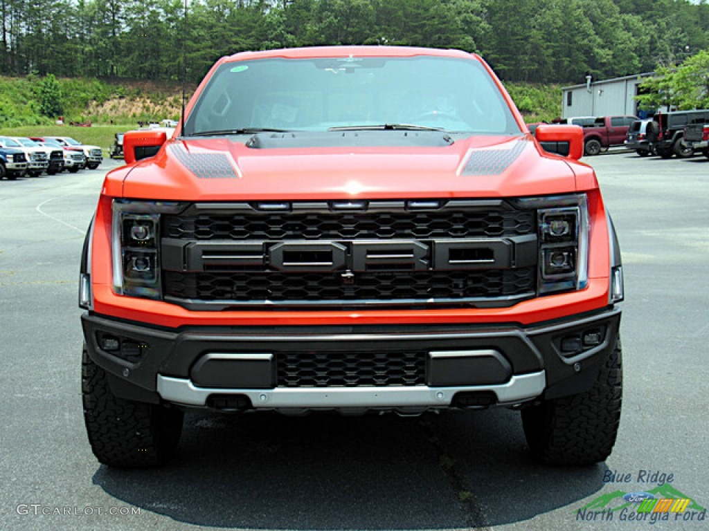 2023 F150 SVT Raptor SuperCrew 4x4 - Code Orange / Black photo #8