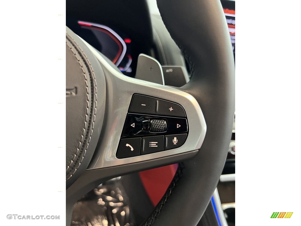 2023 BMW 8 Series 840i Gran Coupe Fiona Red/Black Steering Wheel Photo #146245479