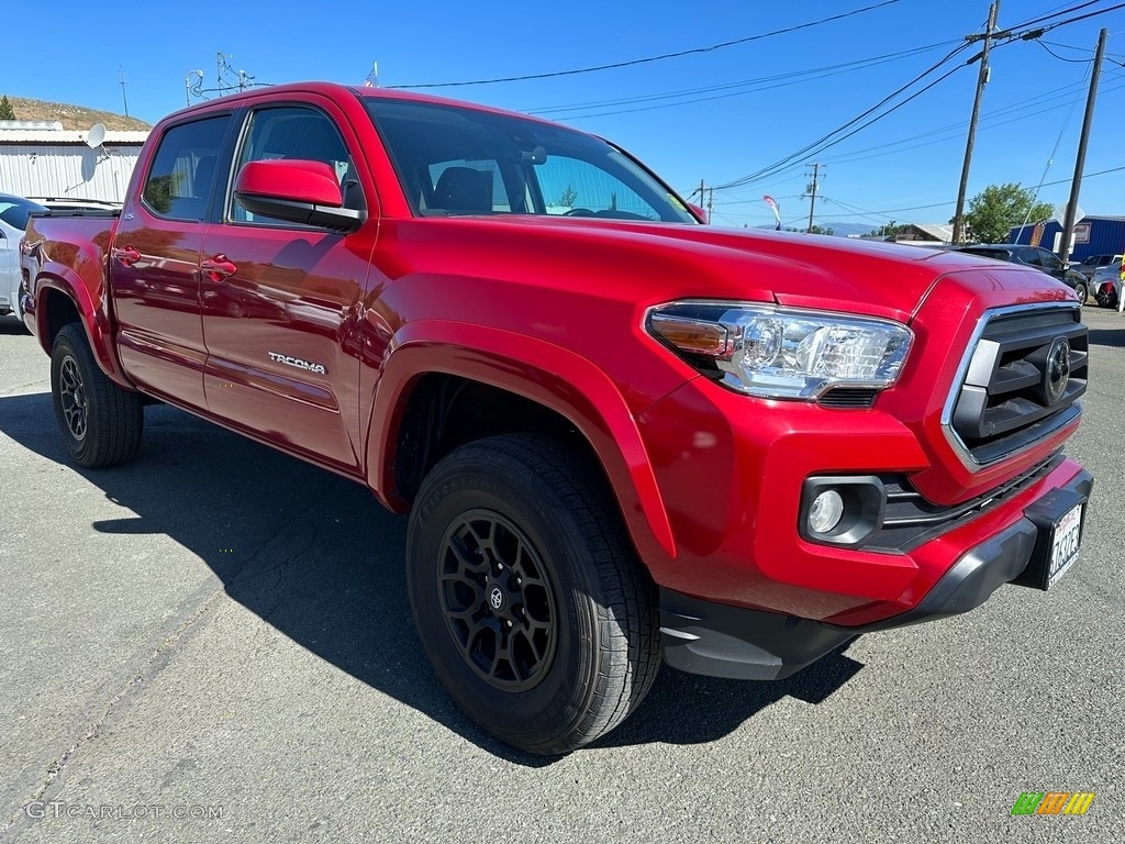 Barcelona Red Metallic 2021 Toyota Tacoma SR5 Double Cab Exterior Photo #146245764