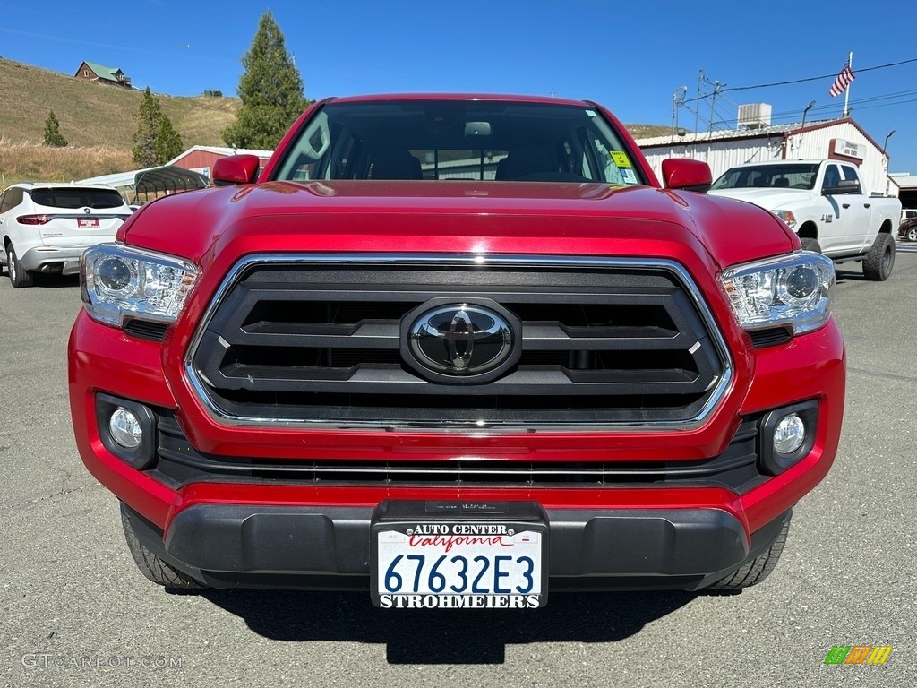 2021 Tacoma SR5 Double Cab - Barcelona Red Metallic / Cement photo #2