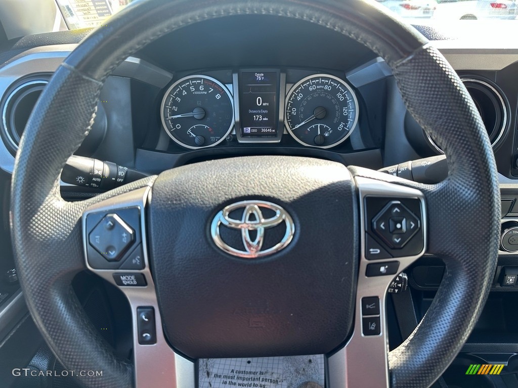 2021 Toyota Tacoma SR5 Double Cab Cement Steering Wheel Photo #146245830