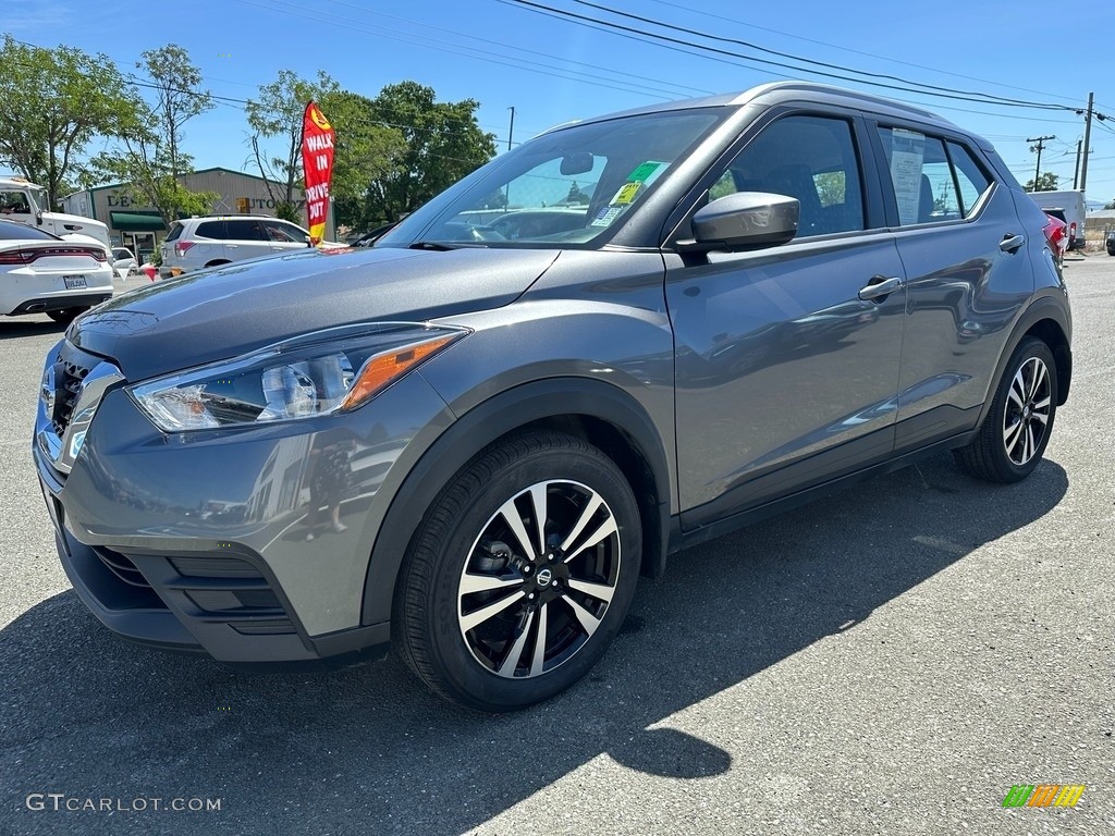Gun Metallic 2019 Nissan Kicks S Exterior Photo #146246040