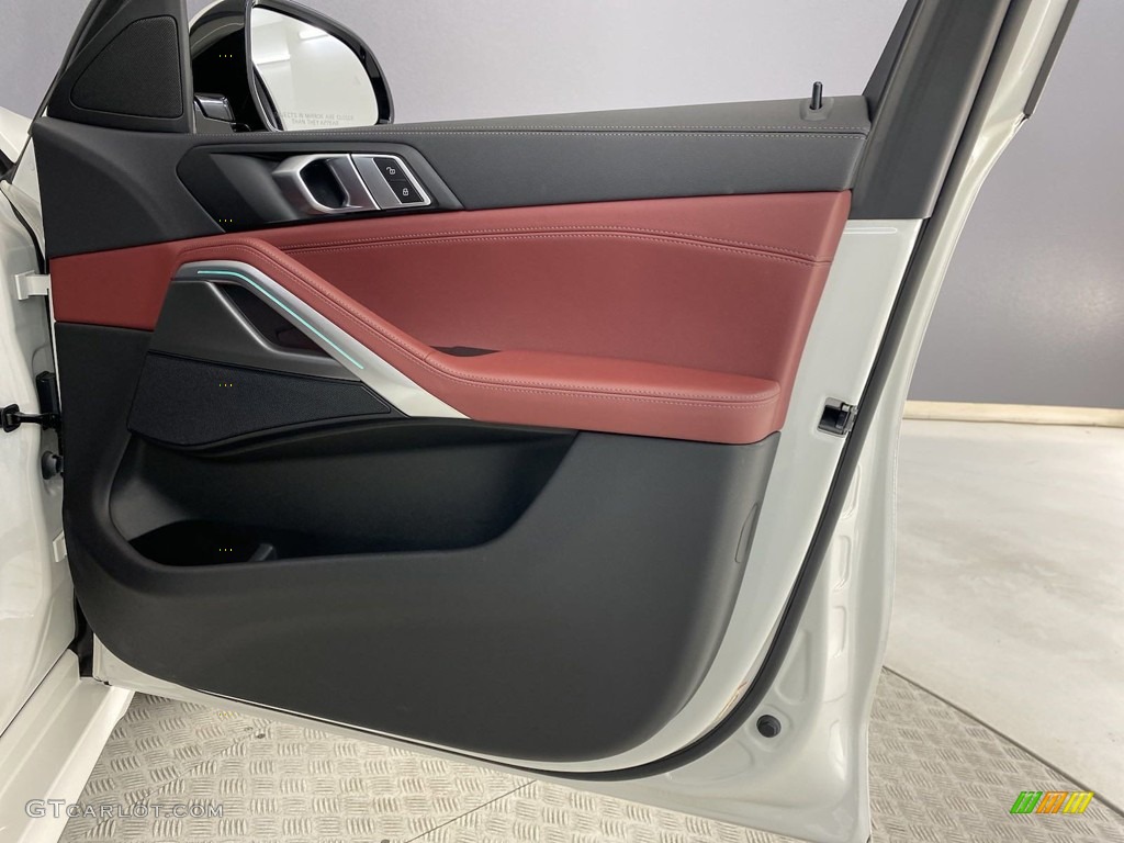 2022 BMW X6 xDrive40i Tacora Red Door Panel Photo #146246259