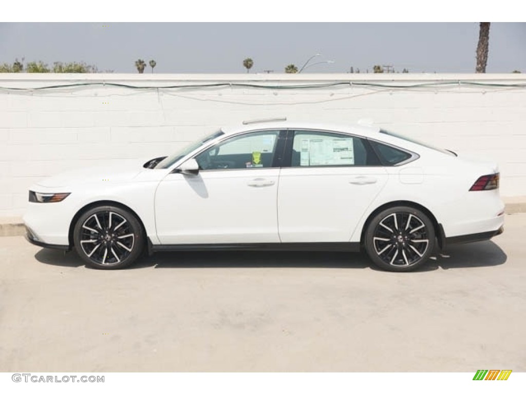 Platinum White Pearl 2023 Honda Accord Touring Hybrid Exterior Photo #146246406