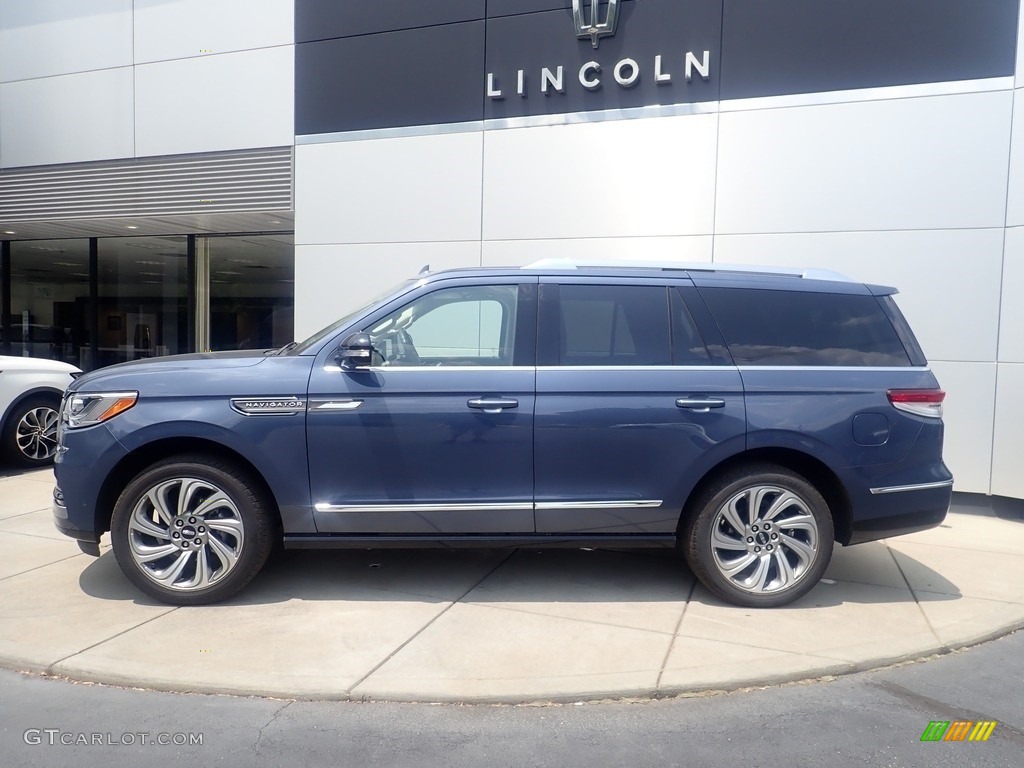 Ocean Drive Blue Metallic 2022 Lincoln Navigator Reserve 4x4 Exterior Photo #146246796