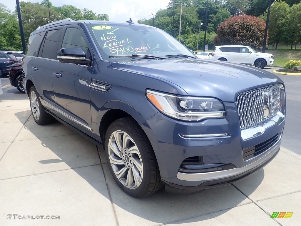 Ocean Drive Blue Metallic 2022 Lincoln Navigator Reserve 4x4 Exterior Photo #146246829
