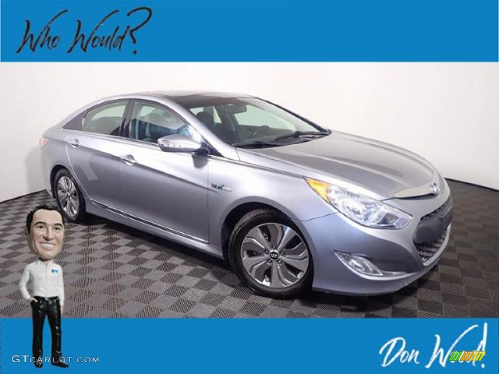 2014 Sonata Hybrid Limited - Pewter Gray Metallic / Gray photo #2