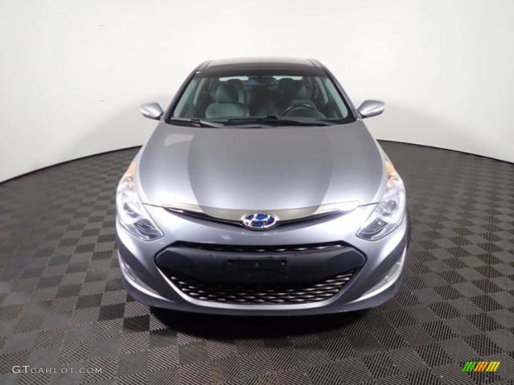 2014 Sonata Hybrid Limited - Pewter Gray Metallic / Gray photo #6