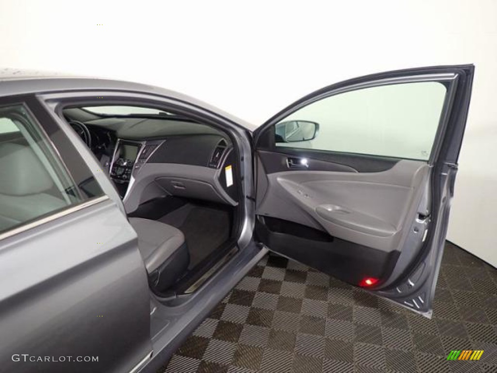 2014 Sonata Hybrid Limited - Pewter Gray Metallic / Gray photo #35