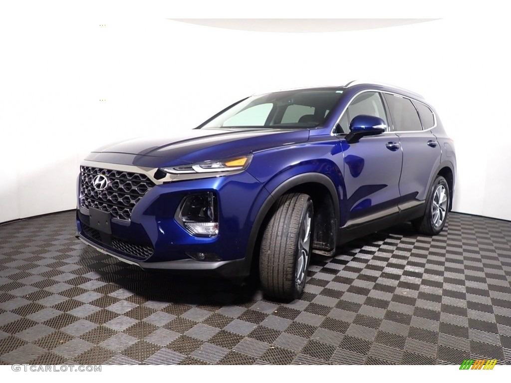 2020 Santa Fe Limited AWD - Stormy Sea / Espresso/Gray photo #10