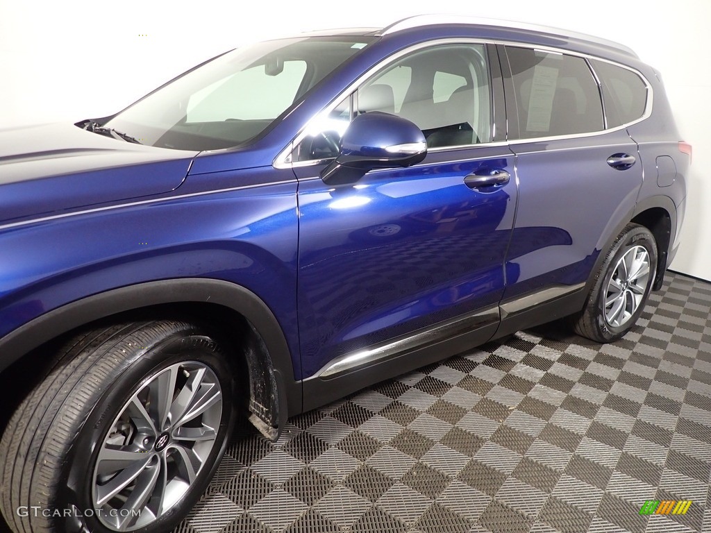 2020 Santa Fe Limited AWD - Stormy Sea / Espresso/Gray photo #12