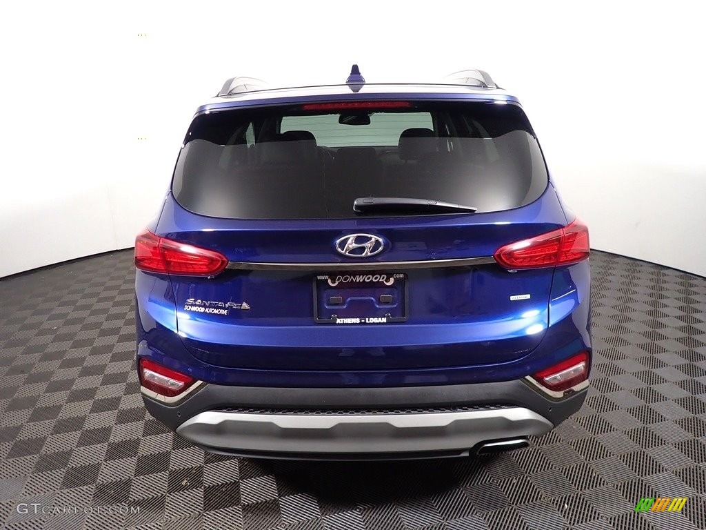 2020 Santa Fe Limited AWD - Stormy Sea / Espresso/Gray photo #15