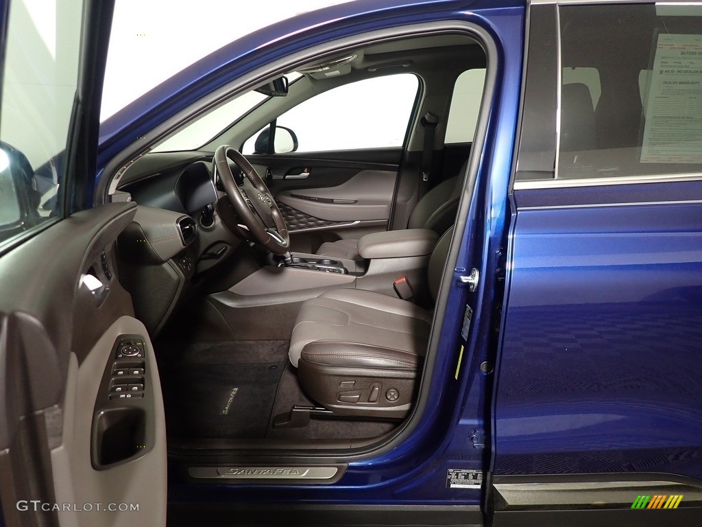2020 Santa Fe Limited AWD - Stormy Sea / Espresso/Gray photo #23