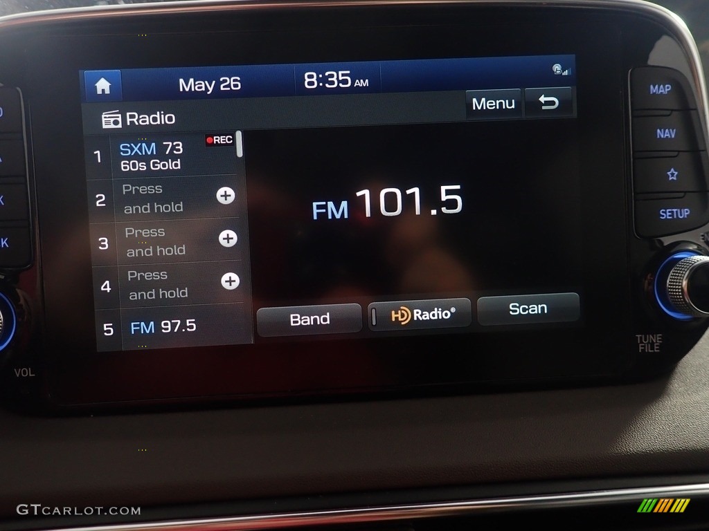 2020 Santa Fe Limited AWD - Stormy Sea / Espresso/Gray photo #27