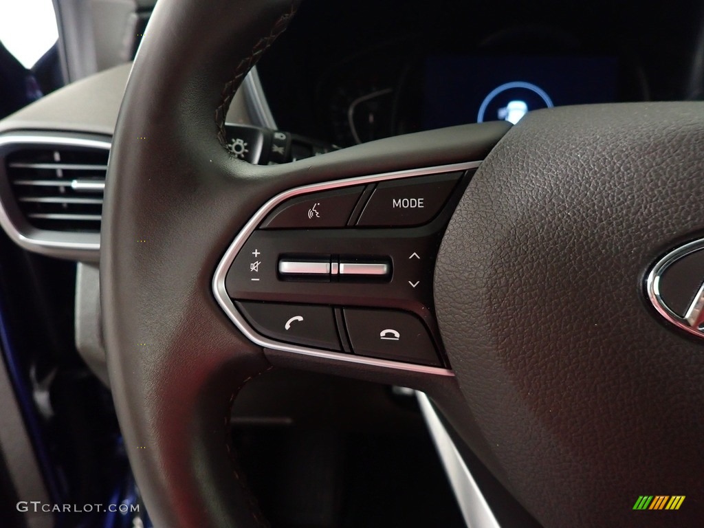 2020 Santa Fe Limited AWD - Stormy Sea / Espresso/Gray photo #30