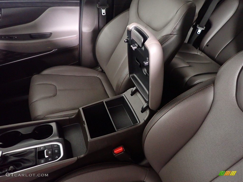2020 Santa Fe Limited AWD - Stormy Sea / Espresso/Gray photo #34