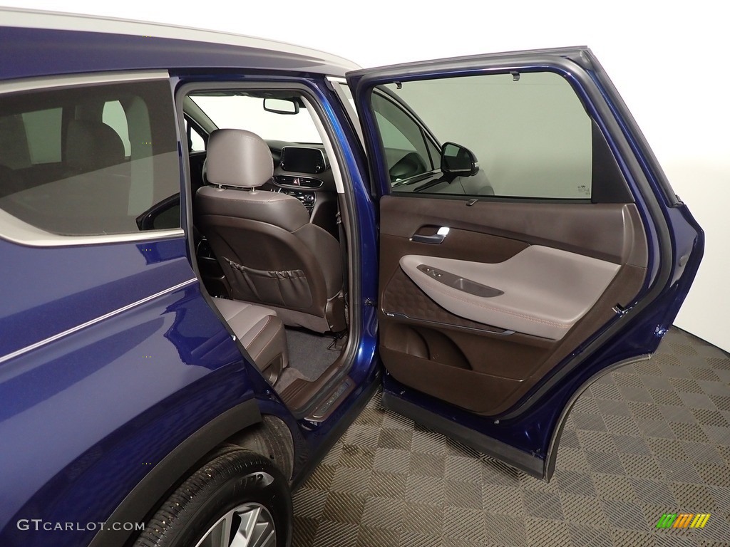 2020 Santa Fe Limited AWD - Stormy Sea / Espresso/Gray photo #37