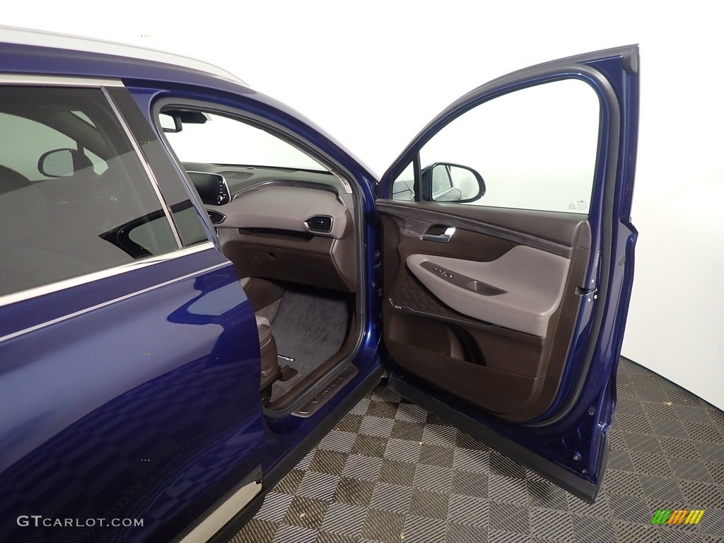 2020 Santa Fe Limited AWD - Stormy Sea / Espresso/Gray photo #39