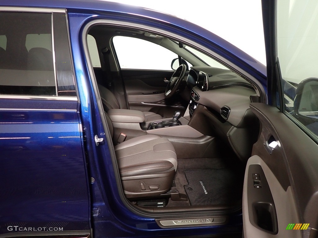 2020 Santa Fe Limited AWD - Stormy Sea / Espresso/Gray photo #40