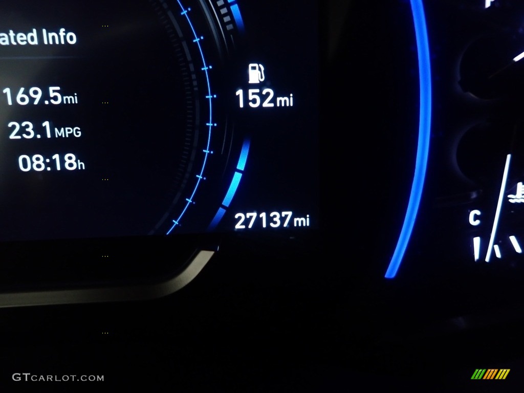 2020 Santa Fe Limited AWD - Stormy Sea / Espresso/Gray photo #44