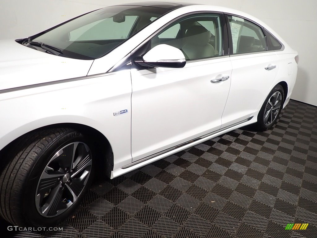 2019 Sonata Hybrid Limited - Hyper White / Beige photo #12