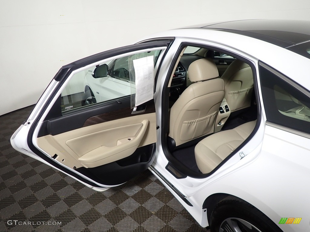 2019 Hyundai Sonata Hybrid Limited Beige Door Panel Photo #146248716