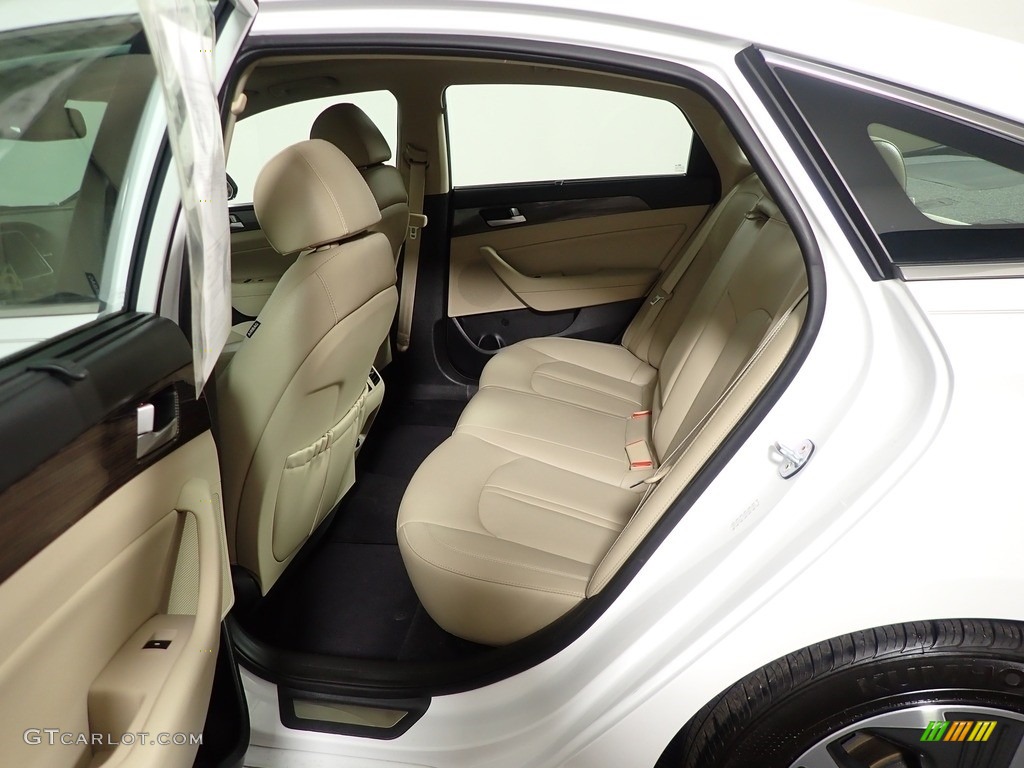 2019 Sonata Hybrid Limited - Hyper White / Beige photo #35