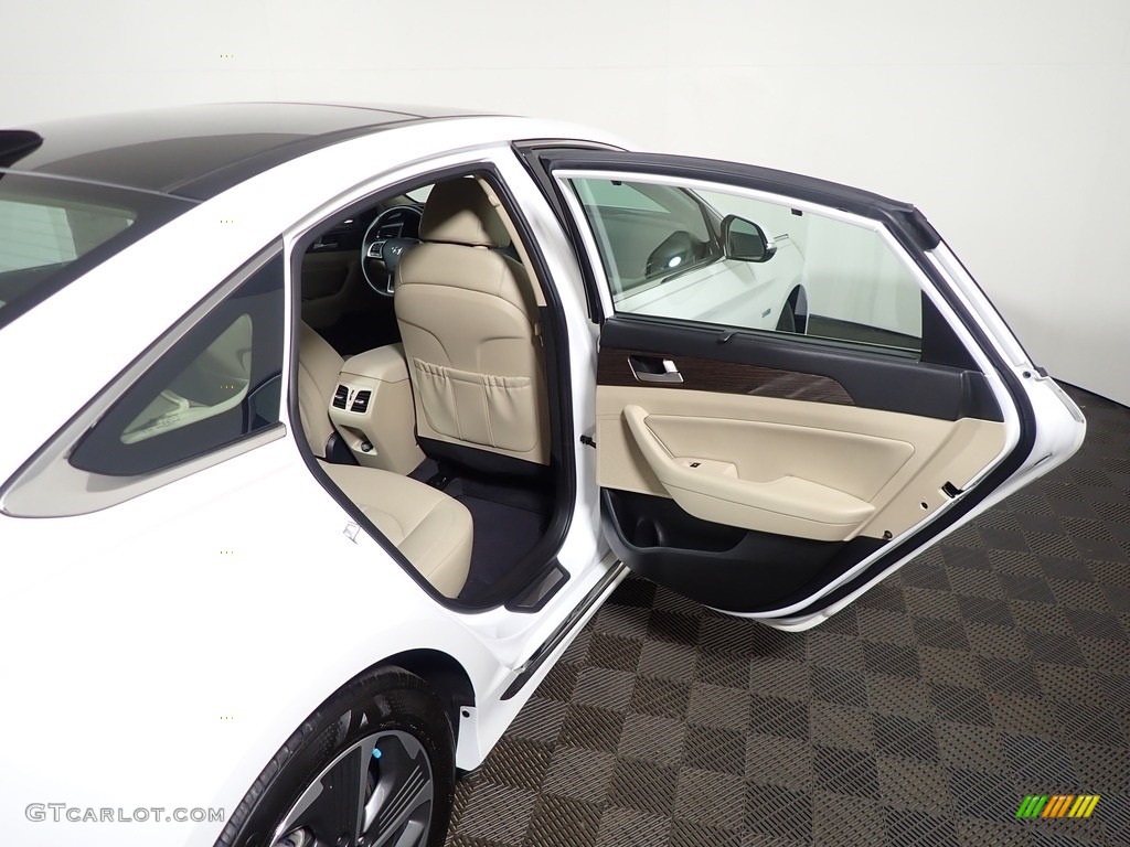 2019 Hyundai Sonata Hybrid Limited Beige Door Panel Photo #146248722