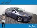 Summit Gray 2019 Hyundai Ioniq Hybrid Blue