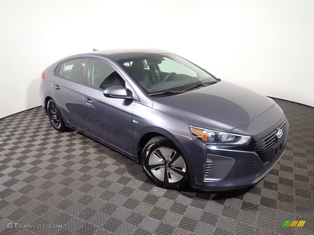 Summit Gray 2019 Hyundai Ioniq Hybrid Blue Exterior Photo #146248878
