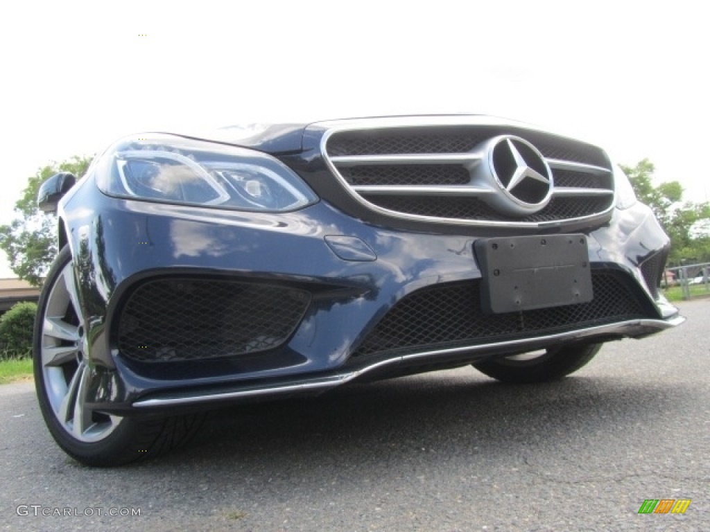 2015 E 350 4Matic Sedan - Lunar Blue Metallic / Silk Beige/Espresso Brown photo #2