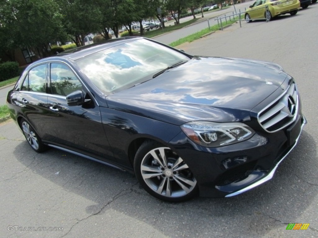 2015 E 350 4Matic Sedan - Lunar Blue Metallic / Silk Beige/Espresso Brown photo #3
