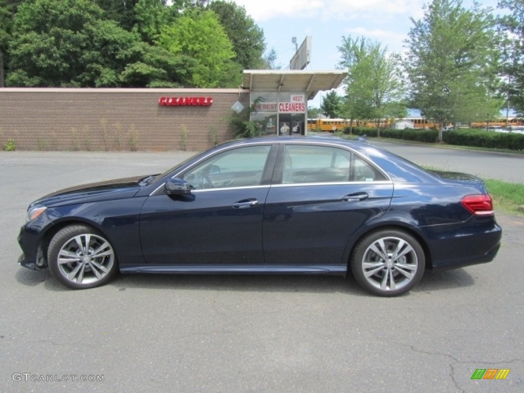 2015 E 350 4Matic Sedan - Lunar Blue Metallic / Silk Beige/Espresso Brown photo #6