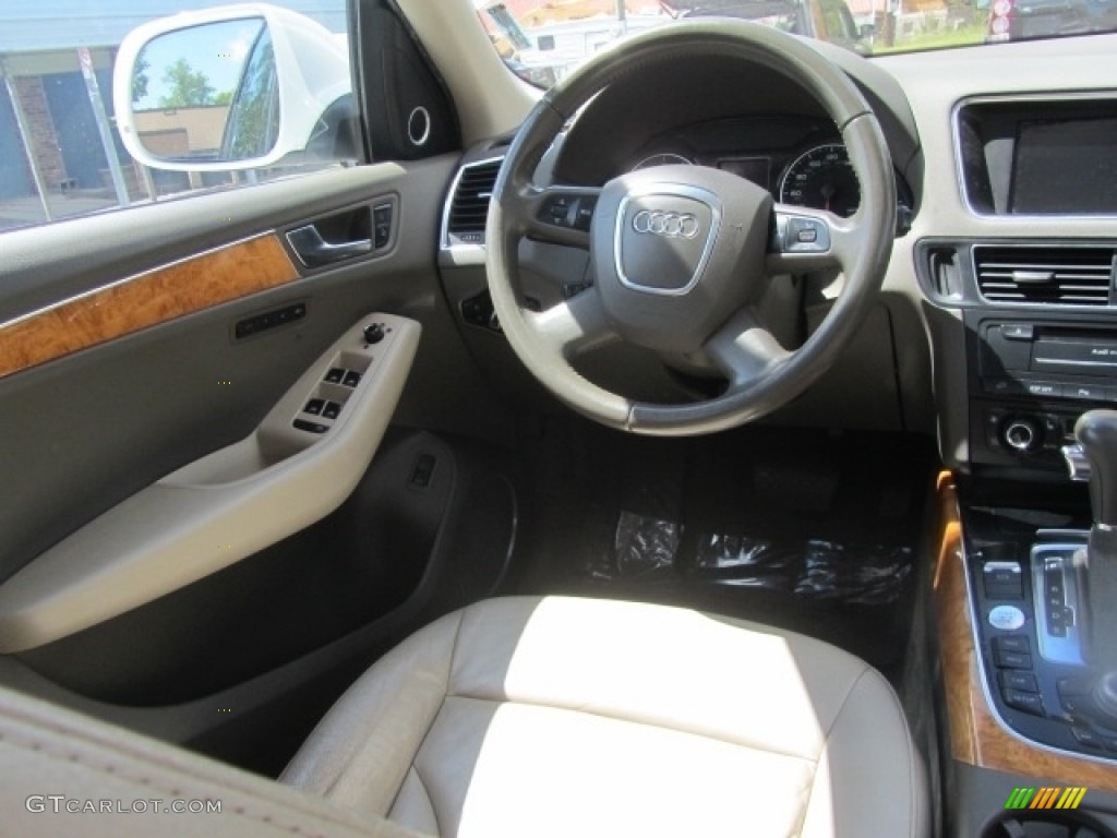 2009 Q5 3.2 Prestige quattro - Ibis White / Cardamom Beige photo #12