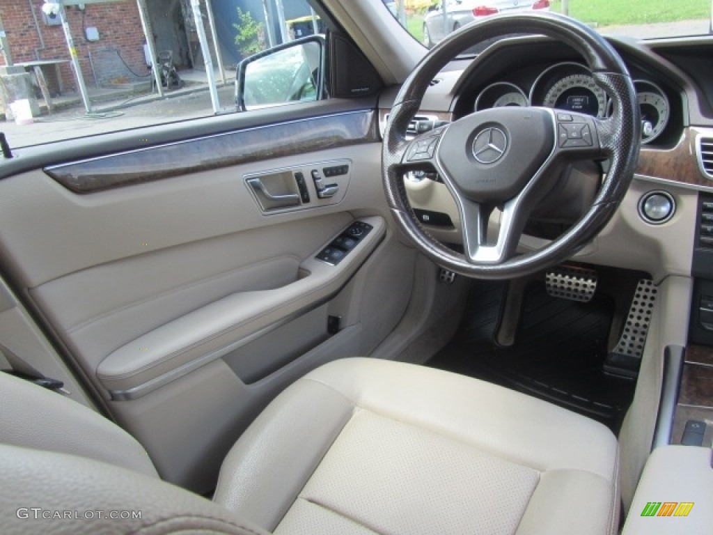 2015 E 350 4Matic Sedan - Lunar Blue Metallic / Silk Beige/Espresso Brown photo #12