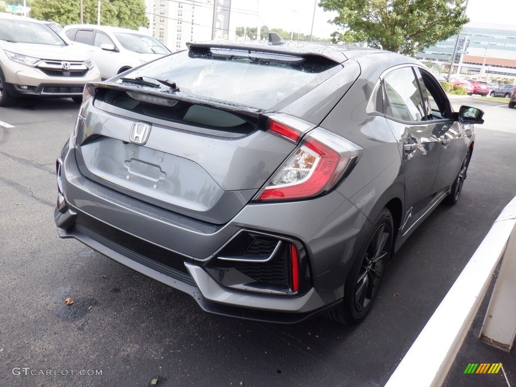 2021 Civic EX Hatchback - Polished Metal Metallic / Black photo #7