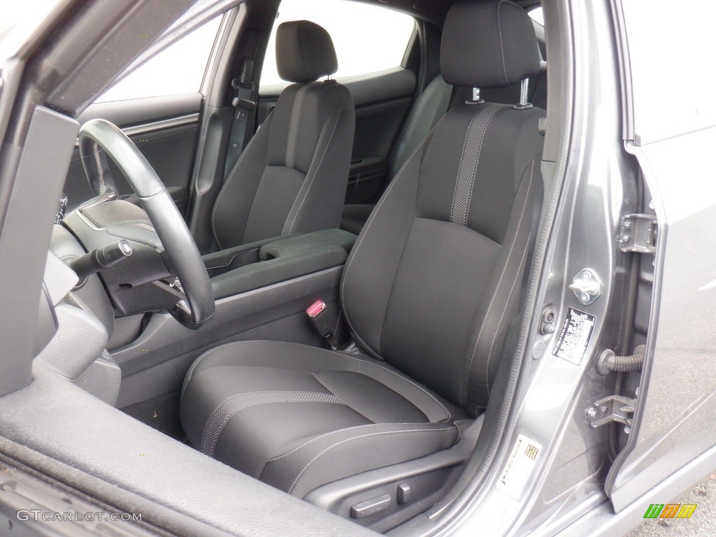2021 Civic EX Hatchback - Polished Metal Metallic / Black photo #14