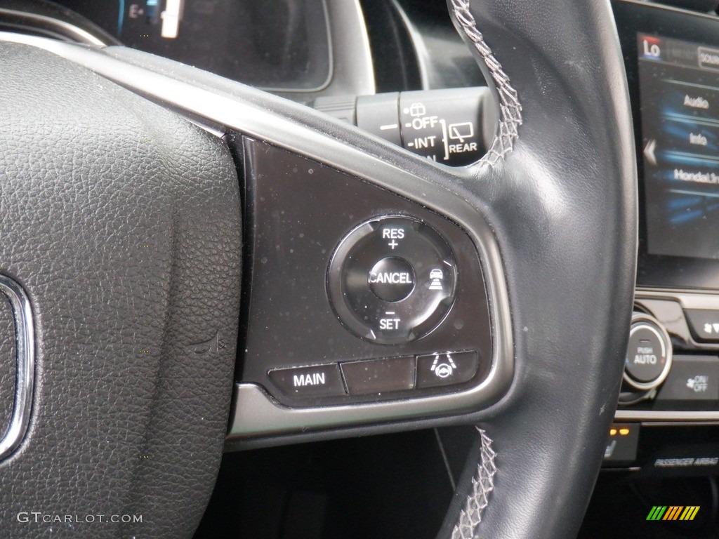 2021 Civic EX Hatchback - Polished Metal Metallic / Black photo #24