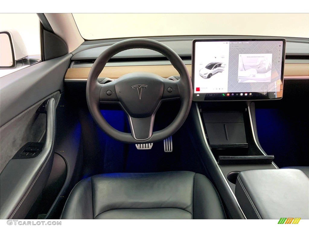 2020 Model Y Long Range - Pearl White Multi-Coat / Black photo #4