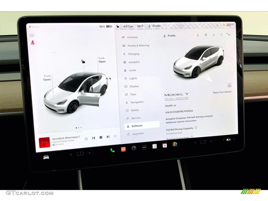 2020 Model Y Long Range - Pearl White Multi-Coat / Black photo #23
