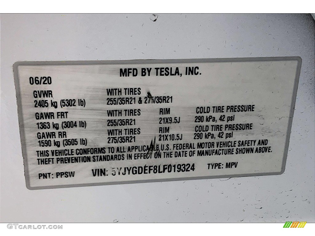 2020 Model Y Long Range - Pearl White Multi-Coat / Black photo #32