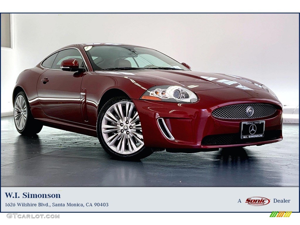 Claret Red Metallic Jaguar XK