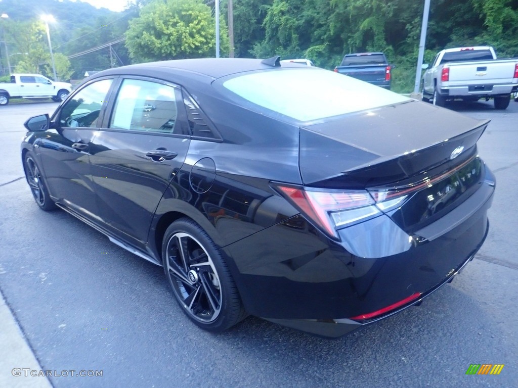 2022 Elantra N-Line - Black / Black photo #5