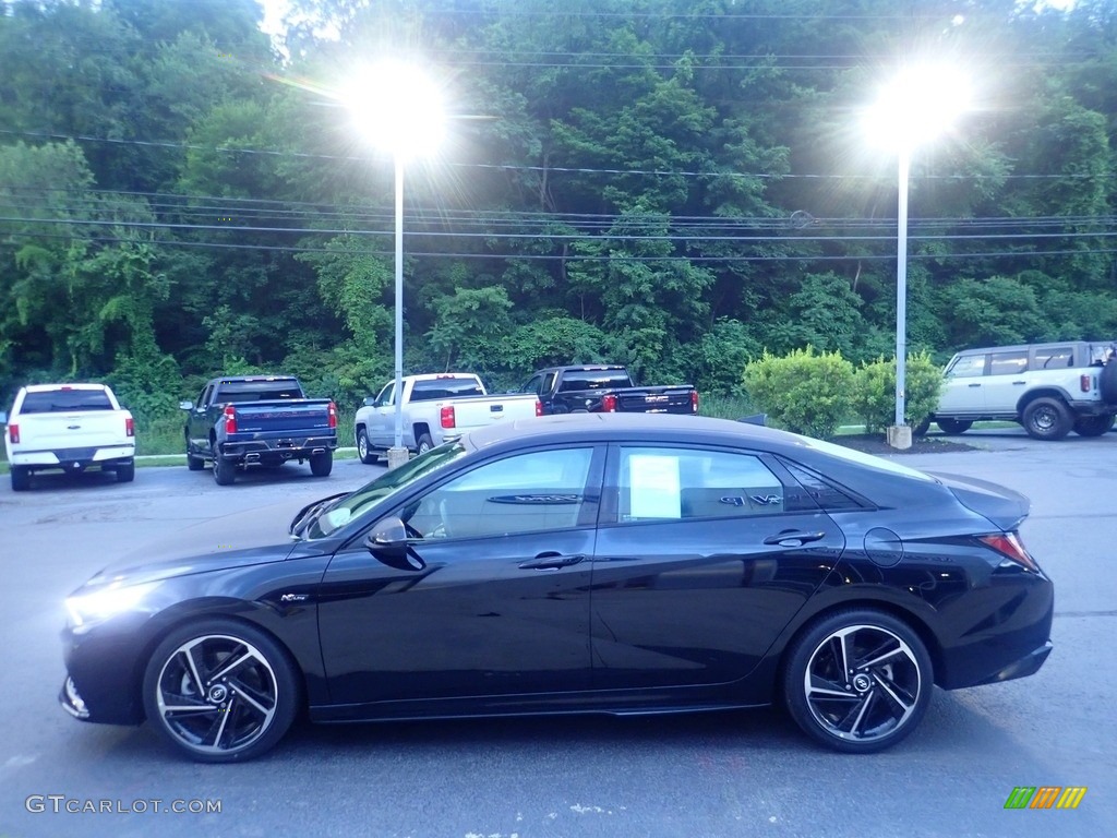 2022 Elantra N-Line - Black / Black photo #6