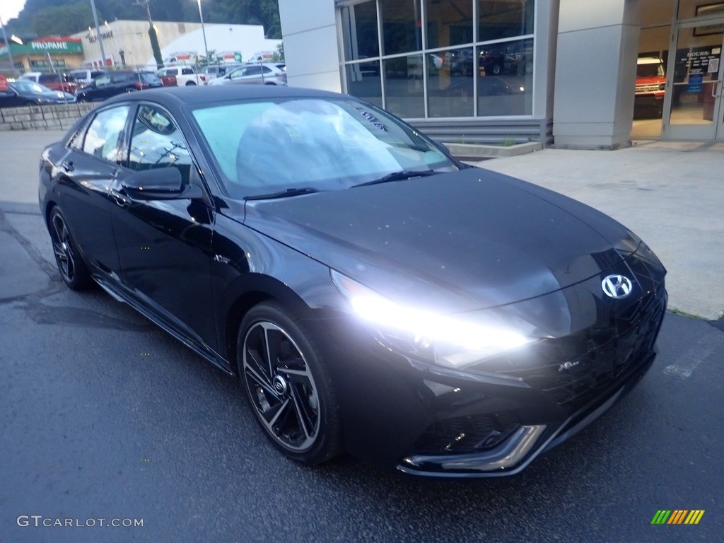 2022 Elantra N-Line - Black / Black photo #9