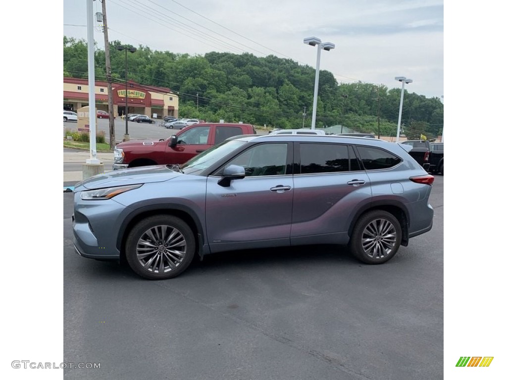 2020 Highlander Hybrid Platinum AWD - Moon Dust / Black photo #2