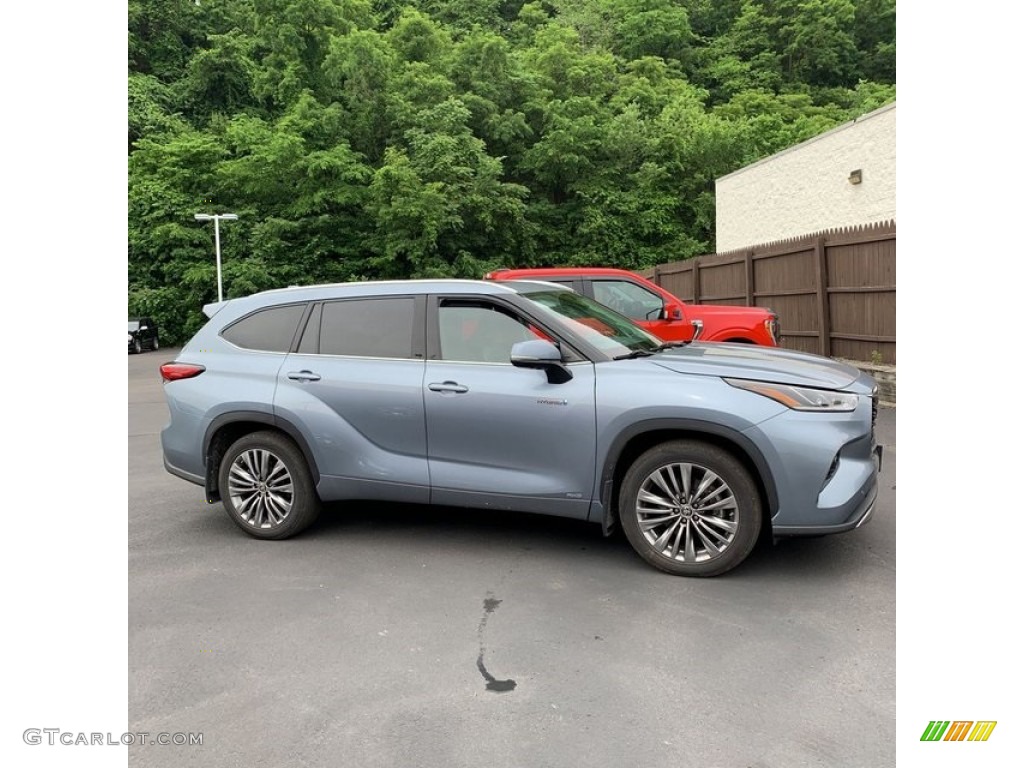 2020 Highlander Hybrid Platinum AWD - Moon Dust / Black photo #3